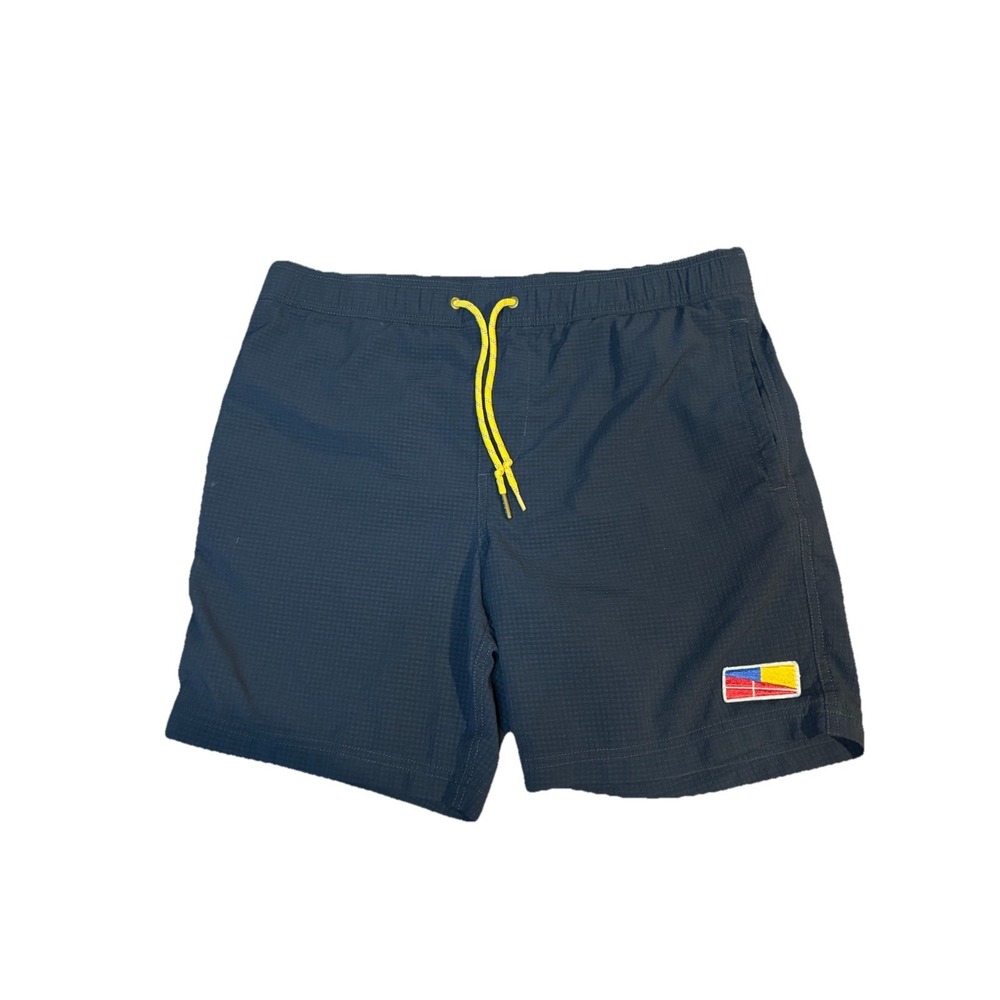 Five Four Swim Trunks Mens 31 Solid Blue Mesh Lining Shorts Elastic Drawstring